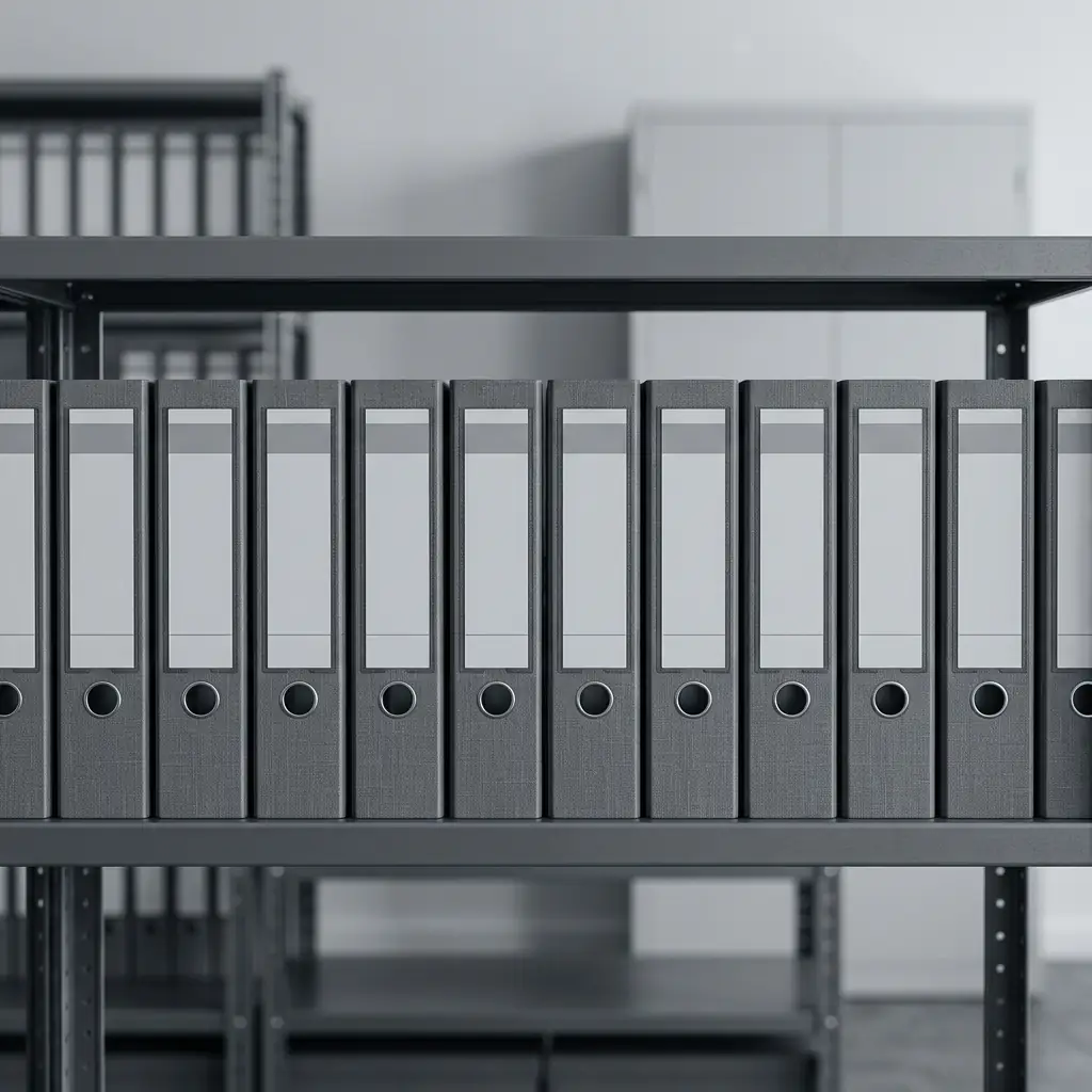 Archivo organizado de expedientes contables